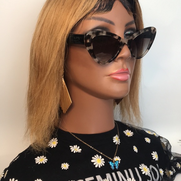 New - Prada 0PR 13YS 07R08I Women Sunglasses Cat eye - Picture 11 of 16